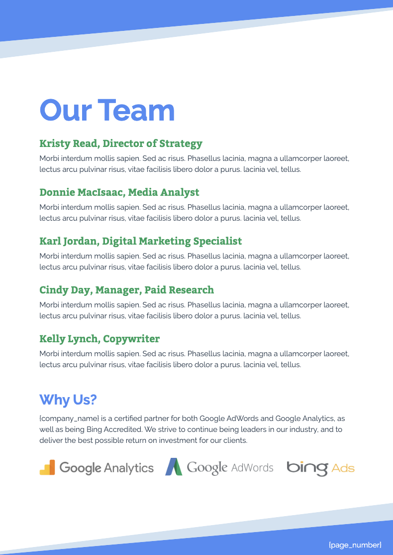 AdWords & PPC Proposal Template